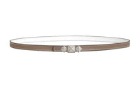 HERMES Double-Sided Design Smooth Buckle Leather Belts Women's Width 1.3CM