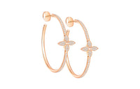 LOUIS VUITTON Idylle Blossom Hoops Pink Gold And Diamonds