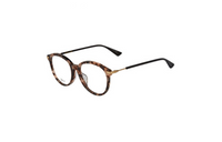 DIOR Plastic Metal Round Eyeglass Frames Women's Tortoiseshell