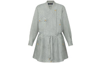 LOUIS VUITTON FW21 Long-Sleeved Dresses Women's Green