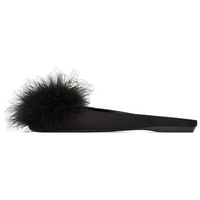 SAINT LAURENT Wrap-toe Slippers Women's Black