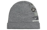 HERMES Wool Virgin Wool Cashmere Beanies Men's Gray