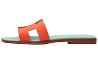 HERMES Oran Cool Drag Women's Orange Green