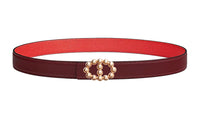 HERMES Leather Belts Women's HERMES Red/Orange Red