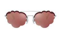 MIU MIU - Irregular Shape Sunglasses Women's Silver