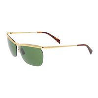 CELINE Metal Rectangular Sunglasses Women's Gold