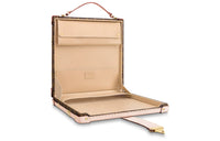 LOUIS VUITTON Coated Canvas Portable Briefcases Women's Pink/Brown