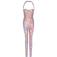 SAINT LAURENT SS22 Jumpsuit Women's Blue