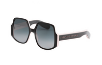 DIOR Plate Frame Irregular Shape Sunglasses Women's Multicolor