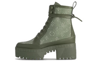 LOUIS VUITTON Laureate Ankle Boots 5cm Women's Green