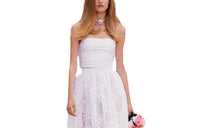 CHANEL Strapless Tops Women's White