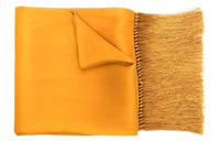 SAINT LAURENT Silk Scarves Unisex Yellow