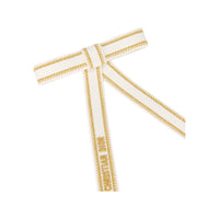 DIOR Cotton Polypropylene Metalized Polyester Polyester Hair Clips Women's White