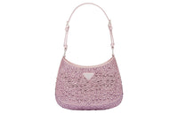PRADA Cleo Fabric Handbag Shoulder Bag Women's Pink