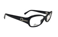 DIOR Plastic Irregular Shape Eyeglass Frames Unisex Black