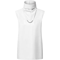 LOUIS VUITTON FW24 Leather Jacket Women's Milk White
