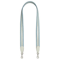 HERMES Tressage Epsom With Swift Calfskin Bag Shoulder Strap Unisex Bubble Green & Sky Blue