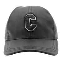 CELINE Logo Patch Leather Cap