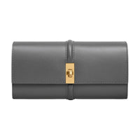 CELINE 16 Calfskin Wallet Large Size Women's Gray