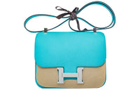 HERMES Constance Epsom Leather Shoulder Bag, Crossbody Bag Women's