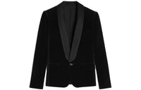 CELINE Short Tux Jacket In Cotton Velvet