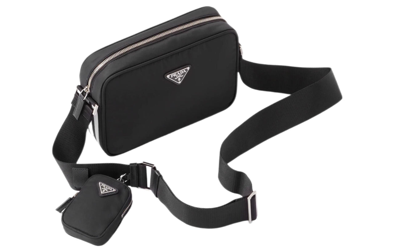 PRADA Adidas Re Nylon Shoulder Bag Black