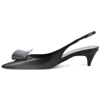 PRADA 60mm Fold-detail Leather Pumps