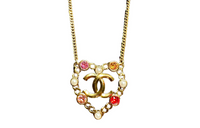 CHANEL Necklaces Women's Gold