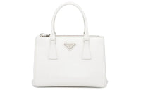 PRADA Galleria Killer Bag Cow Leather Shoulder Bags Handbags Regular Women's White