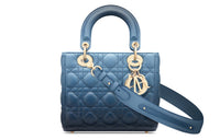 DIOR Lady Dior Sheepskin Dior Bag Handbag Crossbody Bag Women's Indigo Gradient Effect