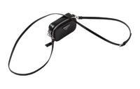 PRADA Leather Shoulder Bag Crossbody Bag Mini Men's Black