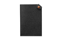 HERMES Tarmac Epsom Calfskin Passport Holder Regular Women's Black & Gold