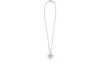 SAINT LAURENT Crystal See Through Heart Clover Necklace