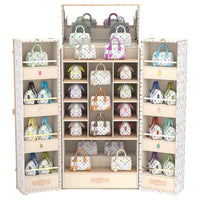 LOUIS VUITTON Takashi Murakami Village Co-Financing Leather Trim Storage Boxes Unisex White