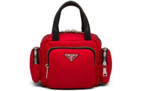 PRADA Nylon One Shoulder Handbags Women's Red