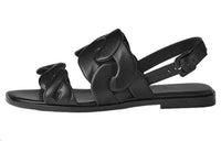 HERMES Grace One Strap Sandals Women's Black