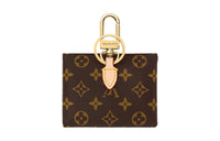 LOUIS VUITTON Leather Earphone Case Women's Brown