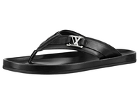 LOUIS VUITTON Mirabeau Odor-Resistant Flip Flops Men's Black