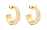 DIOR Metal Lacquered Earrings Women's Gold