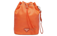 PRADA Fabric Portable Clutch Women's Orange