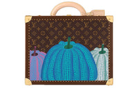 LOUIS VUITTON Yayoi Kusama Collaboration Cotteville Coated Canvas Hard Case Handheld Storage Box Unisex Brown