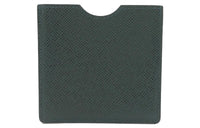 LOUIS VUITTON Taiga Epicea Leather Soft Case Disk Case Bag Accessory Unisex Green