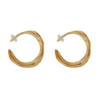 SAINT LAURENT Brass Earrings Women's Gold