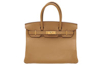 HERMES Togo Calfskin Birkin Bag Handbags Regular Women's 4B Biscuit Cookie