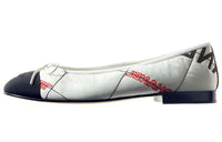 CHANEL Casual Single Shoes Women's White Red Black