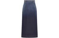 DIOR Denim Long Skirts Women's Blue