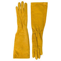 MIU MIU Leather Gloves Women's Yellow