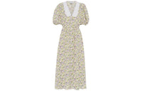 MIU MIU Short Sleeved Dress Women's Yellow
