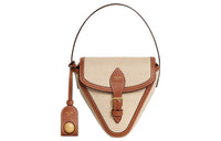 CELINE Canvas With Leather Canvas Bag Handbags Women's Natural & Brown Umber