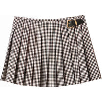 MIU MIU SS23 Casual Short Skirts Women's Burgundy